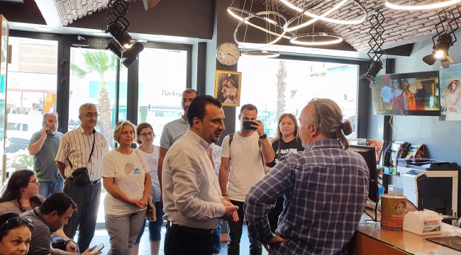 CHP'liler esnafları ziyaret etti