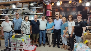 CHP'liler esnafları ziyaret etti