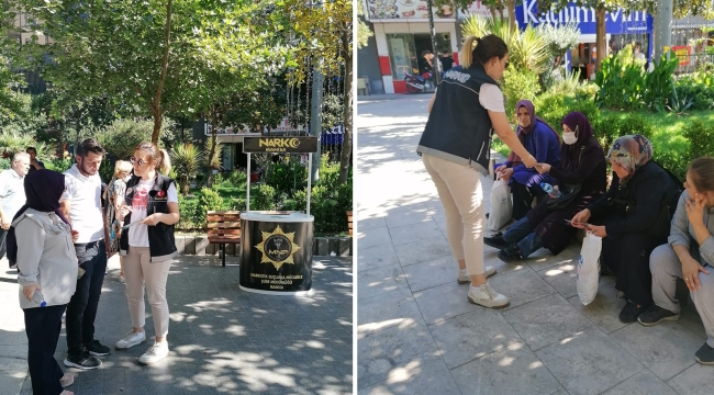 Manisa'da 5 ilçede uyuşturucuyla mucadele standları