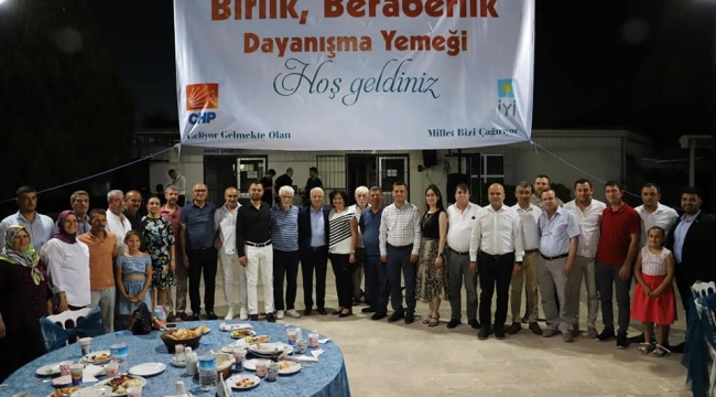 Millet ittifakı üyeleri dayanışma yemeğinde buuştu