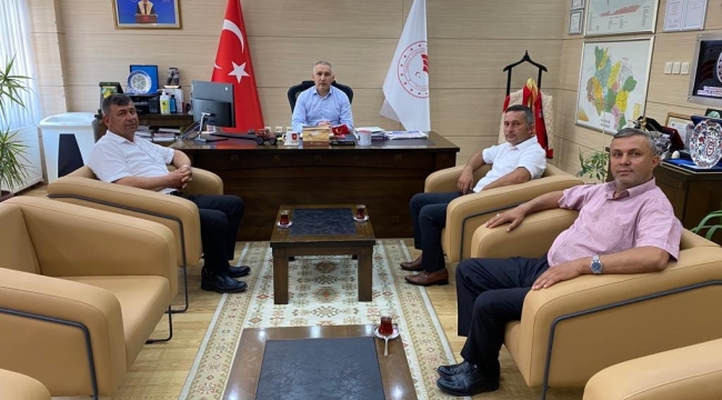 Muhtarlardan Öztürk'e proje ziyareti