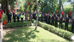 Şehitler ziyaret edildi