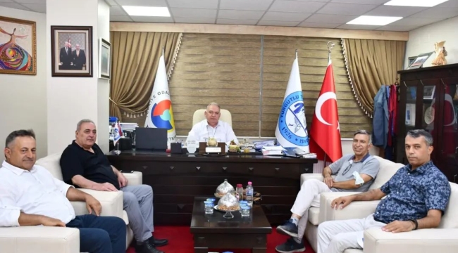 Tariş yöneticileri başkan Aydın'ı ziyaret etti