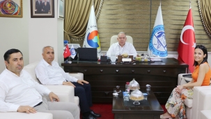 TSO başkanı Aydın ziyaretcileriyle görüştü