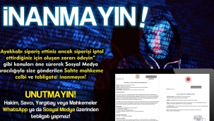 Vatandaşlar uyarıldı