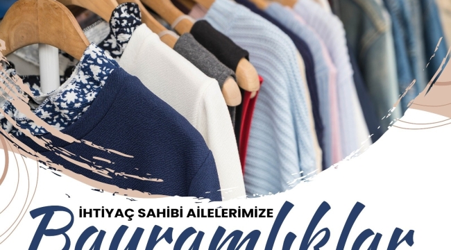 Yoksul vatandaşların bayramlıkları belediyeden