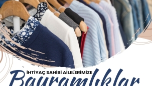 Yoksul vatandaşların bayramlıkları belediyeden