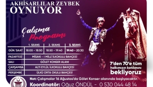 Akhisarlılar zeybek oynayacak.