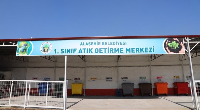 Alaşehir'de geri atık toplama merkezi hizmete başladı