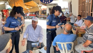 Alaşehir ve Ahmetli'de 320 erkeğe kadına şiddetle mücadele broşürü