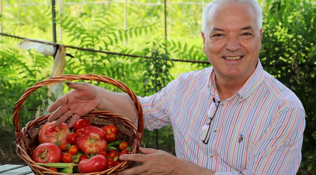  Başkan Bilgin ekti,yetiştirdi,topladı