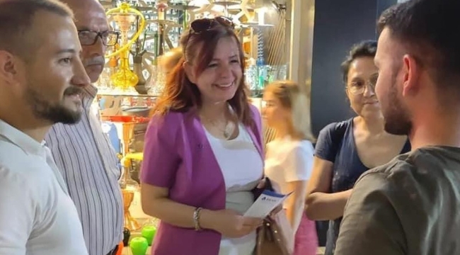 Deva partililer esnafları ziyaret etti