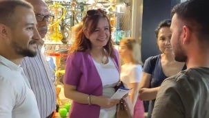 Deva partililer esnafları ziyaret etti