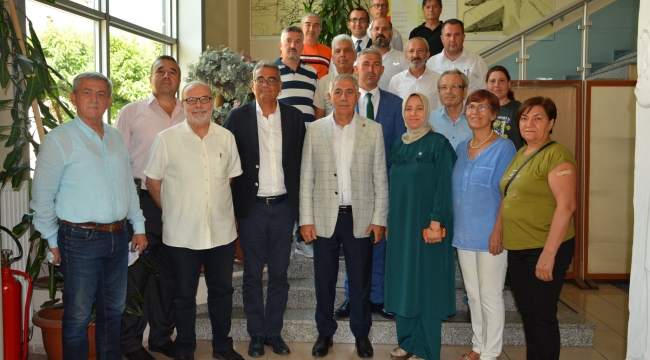GP'li Kerim Rota başkan Yüksel'i ziyaret etti.