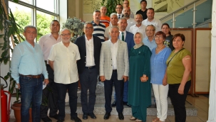 GP'li Kerim Rota başkan Yüksel'i ziyaret etti.