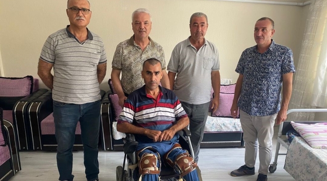Kazazedenin yardımına başkan Bilgin koştu
