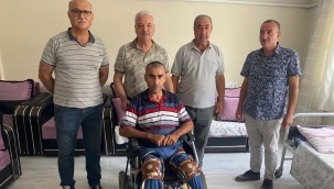Kazazedenin yardımına başkan Bilgin koştu
