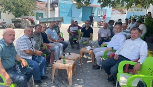 Müdür Öztürk,Saruhanlı'da çiftçilerle buluştu