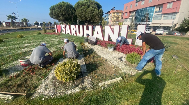 Saruhanlı çiçek açtı