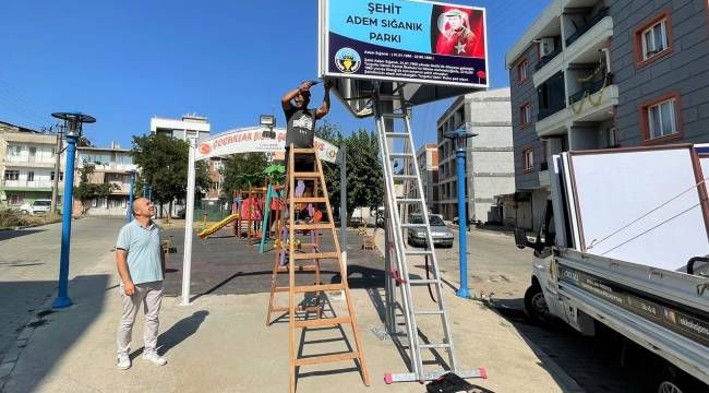 Şehidin ismi ölümsüzleşti