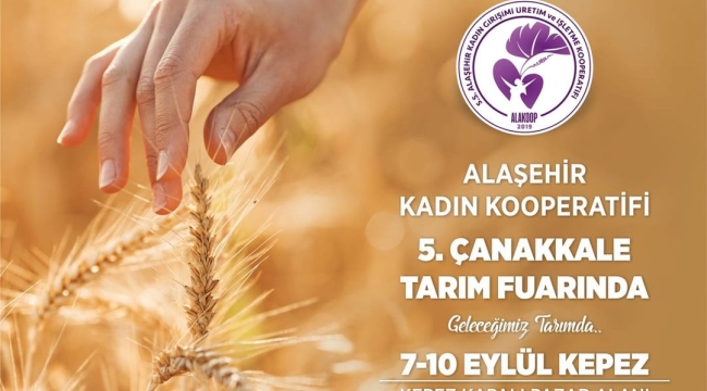 Alaşehir kadın kooparatifi Çanakkale tarım fuarında