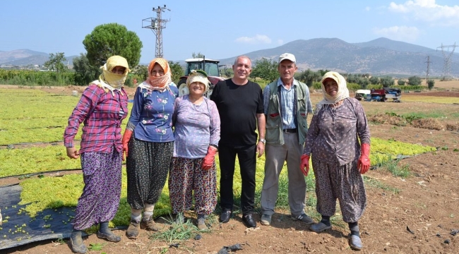Başkan Yalvaç üreticileri ziyaret etti