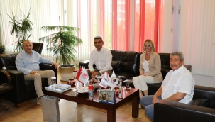 CHP'liler TSO başkanı Yılmaz'ı ziyaret etti