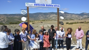 Demirci'de PAYAM ekolojik badem köyü açıldı