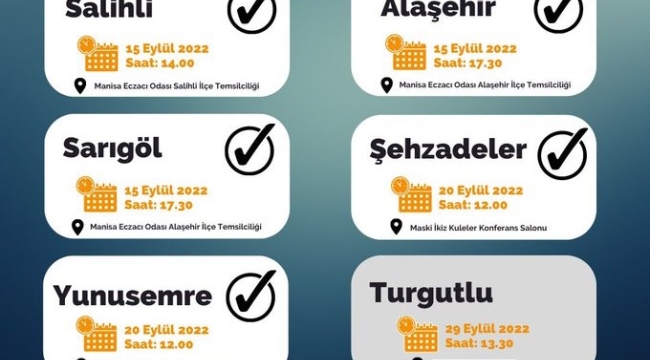 Eczacıların İlçe eylem plan tarihleri açıklandı