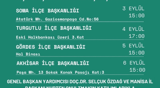 Gelecek Partisi Manisa'da örgütlenmesini hızlandırdı