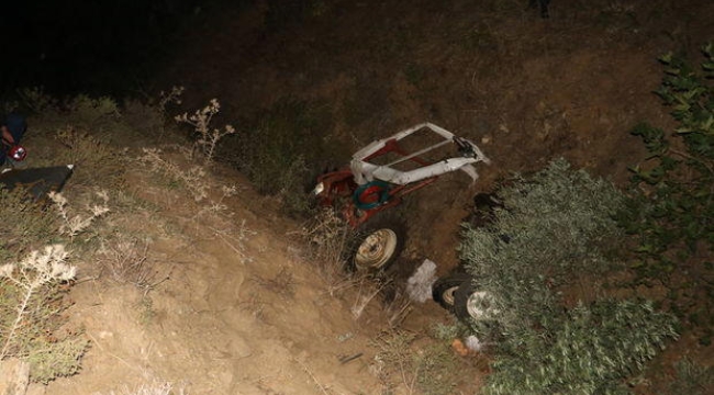 Manisa'da traktör kazası bir kişi öldü,bir kişi yaralandı