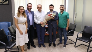 Mimarlar odası yönetimi TSO başkanı Yılmaz'ı ziyaret etti