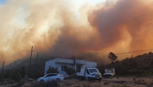  Orman yangınında Mersin-Antalya karayolu ulaşıma kapandı