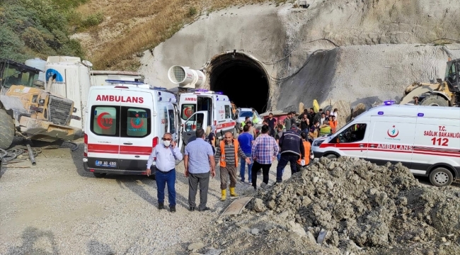 Tunelde göçük iki işci yaşamını yitirdi