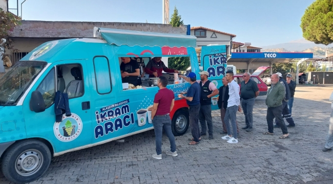 Üzüm üreticilerini içini belediye ısıttı