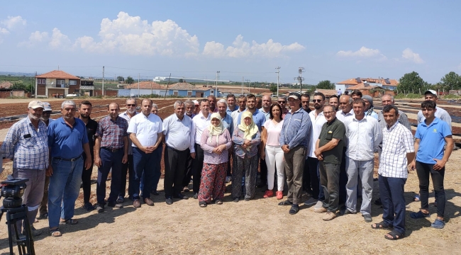 Zarar gören üreticilerin yardımına başkan Bilgin koştu