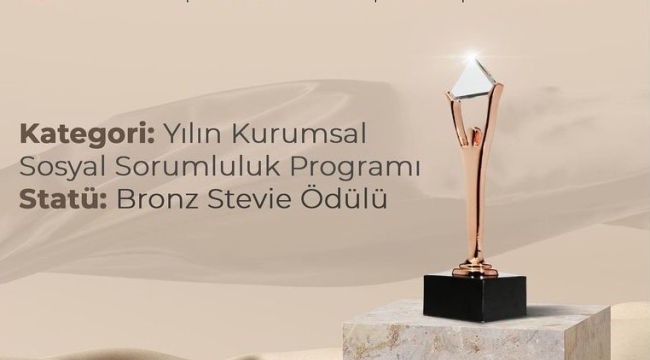Zeki yaşam merkezi'ne bronz Stevie ödülü