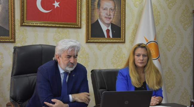 AKP il başkanı Hızlı video konferans toplantısına katıldı 