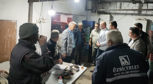 Başkan Bilgin 4 mahallede zeytin üreticileriyle buluştu
