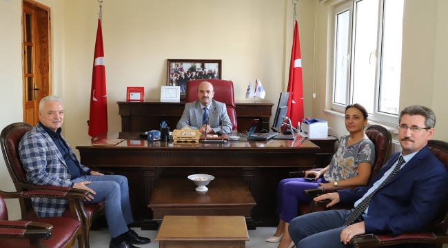  Başkan Bilgin müftü Solmaz'ı ziyaret etti