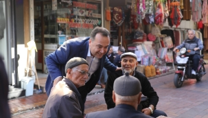 Başkan Dutlulu,esnaflerı ve muhtarları dinledi.