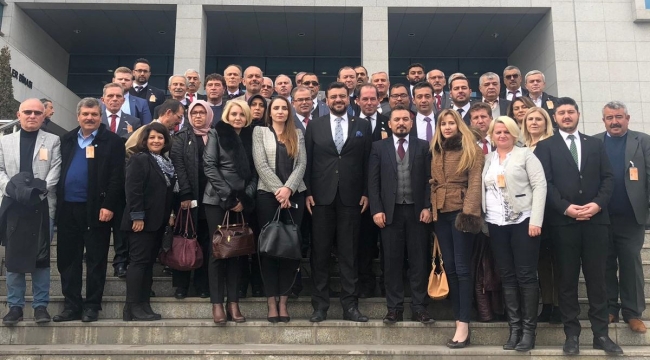 Başkan Eryılmaz ve ilçe başkanları Ankara'da