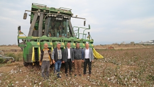 Belediyeye ek gelir sağlayacak pamuk hasadı sona erdi