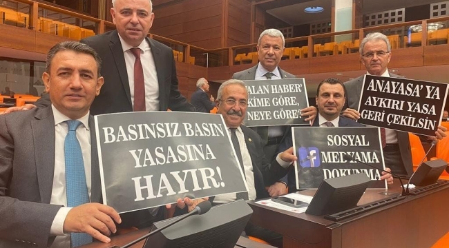 CHP Manisa milletvekilleri sansür yasasına hayır