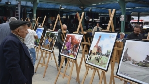 Demirci'de"pazarda sanat var sergisi"açıldı