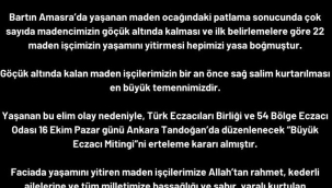 Eczacılar maden kazası nedeniyle mitinği erteledi