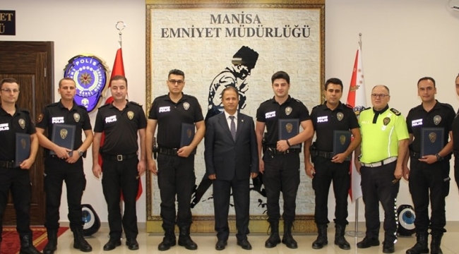 Emniyet mensupları ödüllendirildi