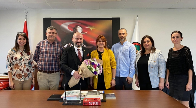 İMO başkanı Yeltin baroyu ziyaret etti