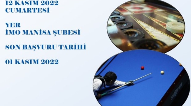 İnşaat mühendileri arasında tavla,masa tenisi,bilardo yarışması