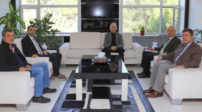 Kaymakam ve başkan bilgin yüksekokul binasını inceledi